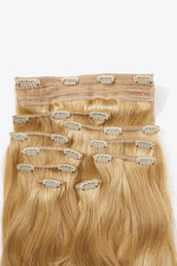 18" 200g #613 Straight Clip-in Hair Extensions Human Hair - SHE BADDY© ONLINE WOMEN FASHION & CLOTHING STORE