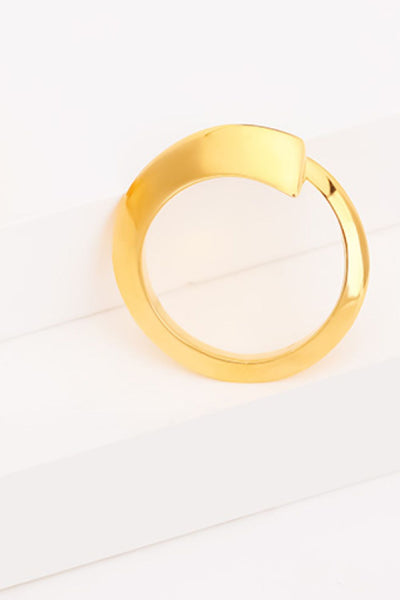18K Gold-Plated Copper Bypass Ring - SHE BADDY© ONLINE WOMEN FASHION & CLOTHING STORE