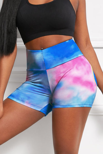 Wide Waistband High Waist Yoga Shorts - SHE BADDY© ONLINE WOMEN FASHION & CLOTHING STORE