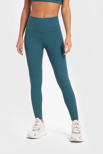 Highly Stretchy Wide Waistband Yoga Leggings - SHE BADDY© ONLINE WOMEN FASHION & CLOTHING STORE