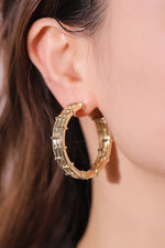 18K Gold-Plated Alloy C-Hoop Earrings - SHE BADDY© ONLINE WOMEN FASHION & CLOTHING STORE