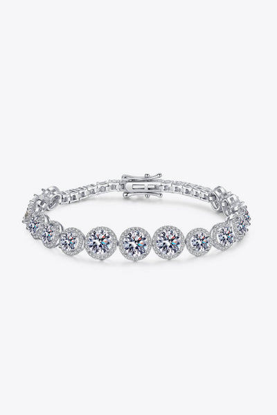 925 Sterling Silver 10.4 Carat Moissanite Bracelet - SHE BADDY© ONLINE WOMEN FASHION & CLOTHING STORE