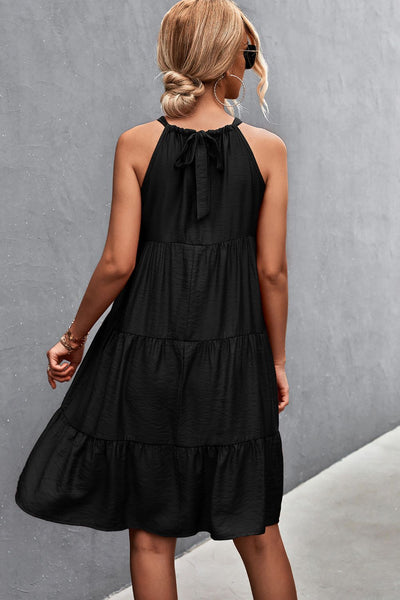 Grecian Tiered Sleeveless Dress - SHE BADDY© ONLINE WOMEN FASHION & CLOTHING STORE