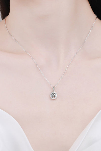 Be The One 1 Carat Moissanite Pendant Necklace - SHE BADDY© ONLINE WOMEN FASHION & CLOTHING STORE