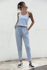 Contrast binding Cami Jumpsuit - SHE BADDY© ONLINE WOMEN FASHION & CLOTHING STORE