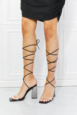 Cape Robbin Strappy Rhinestone Block Heels - SHE BADDY© ONLINE WOMEN FASHION & CLOTHING STORE