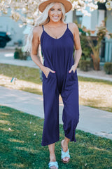 Full Size Spaghetti Strap Wide Leg Jumpsuit - SHE BADDY© ONLINE WOMEN FASHION & CLOTHING STORE