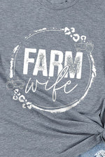 FARM WIFE Graphic Tee Shirt - SHE BADDY© ONLINE WOMEN FASHION & CLOTHING STORE