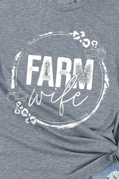 FARM WIFE Graphic Tee Shirt - SHE BADDY© ONLINE WOMEN FASHION & CLOTHING STORE