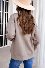 Zip Up Dropped Shoulder Bomber Jacket - SHE BADDY© ONLINE WOMEN FASHION & CLOTHING STORE