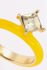 Everyday Delight 18K Gold Plated Glass Stone Ring - SHE BADDY© ONLINE WOMEN FASHION & CLOTHING STORE