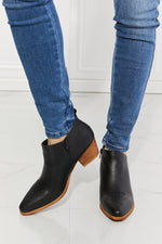 MMShoes Trust Yourself Embroidered Crossover Cowboy Bootie in Black - SHE BADDY© ONLINE WOMEN FASHION & CLOTHING STORE