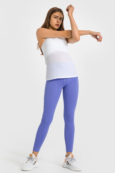 High Waist Ankle-Length Yoga Leggings - SHE BADDY© ONLINE WOMEN FASHION & CLOTHING STORE