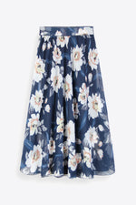 Full Size Floral Tie-Waist Skirt - SHE BADDY© ONLINE WOMEN FASHION & CLOTHING STORE