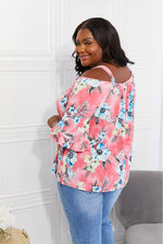 Sew In Love Full Size Fresh Take  Floral Cold-Shoulder Top - SHE BADDY© ONLINE WOMEN FASHION & CLOTHING STORE