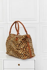 Animal Print Brushed Weekender Bag - SHE BADDY© ONLINE WOMEN FASHION & CLOTHING STORE