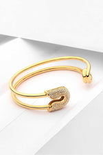 Rhinestone Double Hoop Bracelet - SHE BADDY© ONLINE WOMEN FASHION & CLOTHING STORE