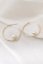 Pearl C-Hoop Earrings - SHE BADDY© ONLINE WOMEN FASHION & CLOTHING STORE