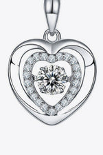 Moissanite Heart Pendant Necklace - SHE BADDY© ONLINE WOMEN FASHION & CLOTHING STORE