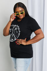 mineB Full Size Butterfly Graphic Tee Shirt - SHE BADDY© ONLINE WOMEN FASHION & CLOTHING STORE