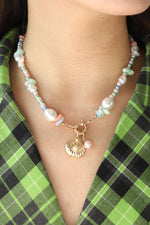 Colorful Synthetic Pearl Necklace - SHE BADDY© ONLINE WOMEN FASHION & CLOTHING STORE