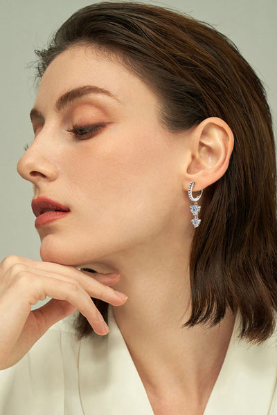 Be The One Moissanite Drop Earrings - SHE BADDY© ONLINE WOMEN FASHION & CLOTHING STORE