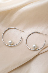 Pearl C-Hoop Earrings - SHE BADDY© ONLINE WOMEN FASHION & CLOTHING STORE