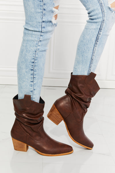 MMShoes Better in Texas Scrunch Cowboy Boots in Brown - SHE BADDY© ONLINE WOMEN FASHION & CLOTHING STORE