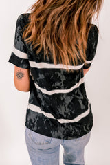 Tie-Dye Henley T-Shirt - SHE BADDY© ONLINE WOMEN FASHION & CLOTHING STORE