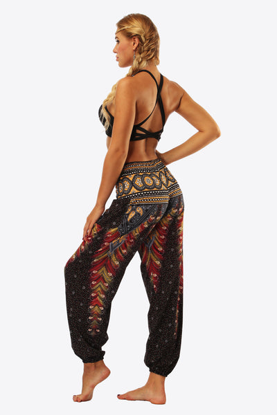 Printed Pants with Pockets - SHE BADDY© ONLINE WOMEN FASHION & CLOTHING STORE