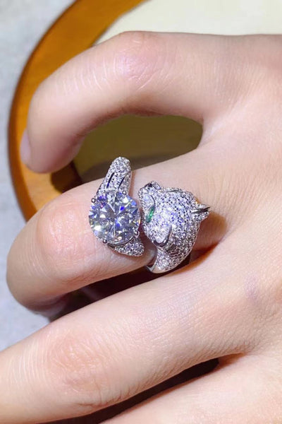 2 Carat Moissanite Adjustable Animal Ring - SHE BADDY© ONLINE WOMEN FASHION & CLOTHING STORE