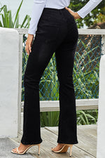 High Rise Flare Skinny Jeans - SHE BADDY© ONLINE WOMEN FASHION & CLOTHING STORE