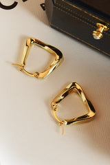 18K Gold Plated Irregular Geometric Earrings - SHE BADDY© ONLINE WOMEN FASHION & CLOTHING STORE