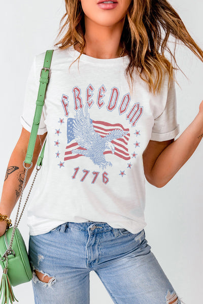 FREEDOM 1776 Graphic Tee - SHE BADDY© ONLINE WOMEN FASHION & CLOTHING STORE