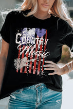 COUNTRY MUSIC Graphic Tee Shirt - SHE BADDY© ONLINE WOMEN FASHION & CLOTHING STORE
