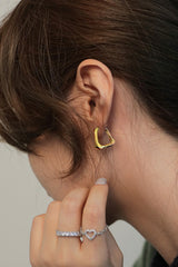 18K Gold Plated Irregular Geometric Earrings - SHE BADDY© ONLINE WOMEN FASHION & CLOTHING STORE