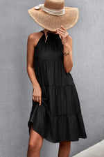 Grecian Tiered Sleeveless Dress - SHE BADDY© ONLINE WOMEN FASHION & CLOTHING STORE