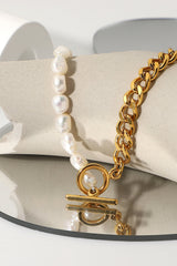 Dream Life Pearl Chunky Chain Necklace - SHE BADDY© ONLINE WOMEN FASHION & CLOTHING STORE