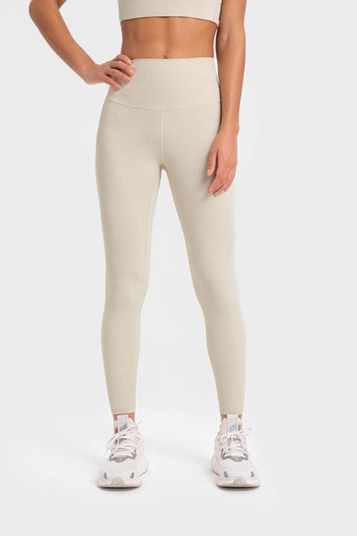 Highly Stretchy Wide Waistband Yoga Leggings - SHE BADDY© ONLINE WOMEN FASHION & CLOTHING STORE