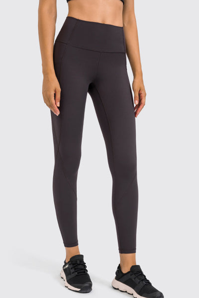 High Rise Yoga Leggings with Side Pocket - SHE BADDY© ONLINE WOMEN FASHION & CLOTHING STORE