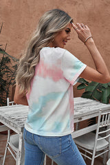 Tie-Dye Graphic Tee Shirt - SHE BADDY© ONLINE WOMEN FASHION & CLOTHING STORE