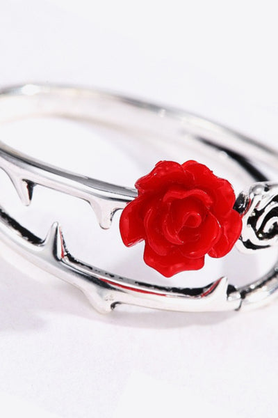 Rose Zinc Alloy Ring - SHE BADDY© ONLINE WOMEN FASHION & CLOTHING STORE