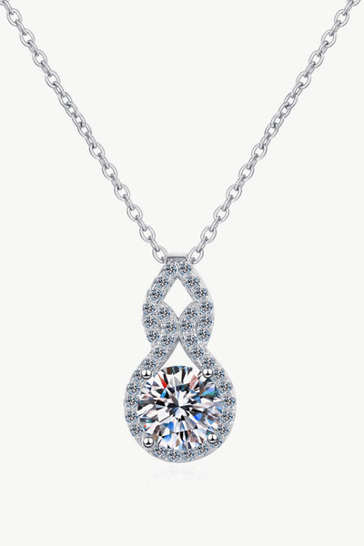 1 Carat Moissanite Pendant Necklace - SHE BADDY© ONLINE WOMEN FASHION & CLOTHING STORE