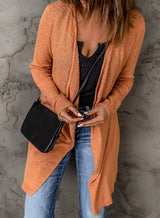 Ribbed Open Front Cardigan - SHE BADDY© ONLINE WOMEN FASHION & CLOTHING STORE