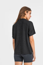 Breathable and Lightweight Short Sleeve Sports Top - SHE BADDY© ONLINE WOMEN FASHION & CLOTHING STORE