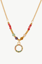 18K Gold-Plated Hoop Pendant Necklace - SHE BADDY© ONLINE WOMEN FASHION & CLOTHING STORE