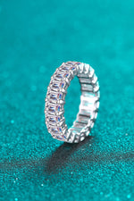 10.5 Carat Moissanite Rhodium-Plated Ring - SHE BADDY© ONLINE WOMEN FASHION & CLOTHING STORE