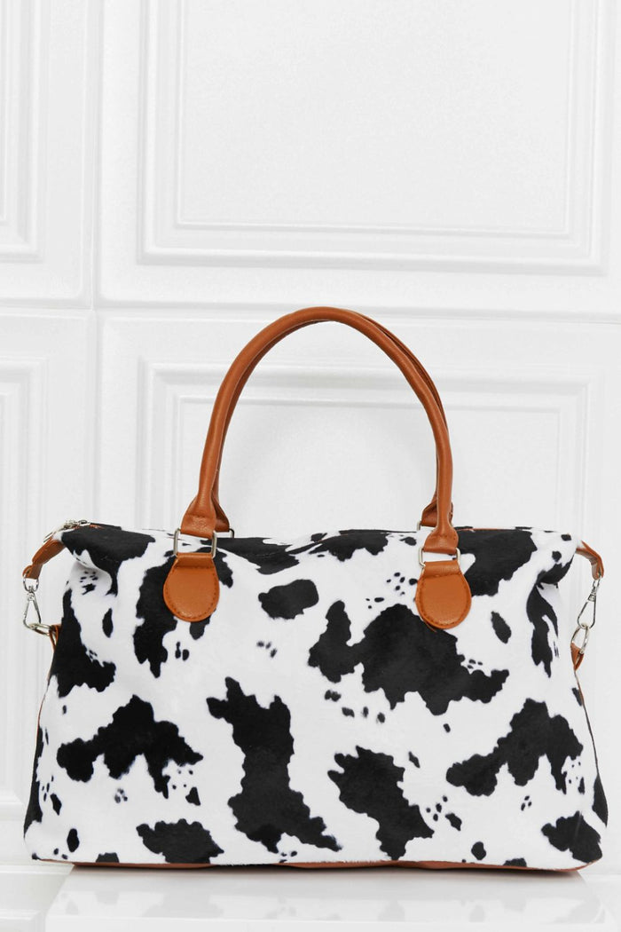 Animal Print Brushed Weekender Bag - SHE BADDY© ONLINE WOMEN FASHION & CLOTHING STORE