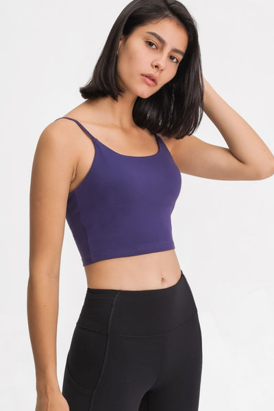 Feel Like Skin Scoop Neck Sports Cami - SHE BADDY© ONLINE WOMEN FASHION & CLOTHING STORE