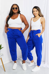 Zenana Full Size Can't Stop Me Paperbag Waist Joggers - SHE BADDY© ONLINE WOMEN FASHION & CLOTHING STORE